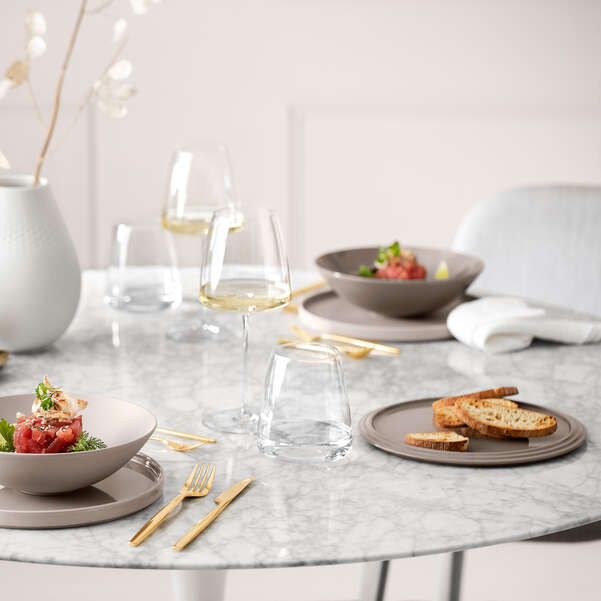 Decorative Sphere Dinnerware Set For 2 – Premium Porcelain Tableware