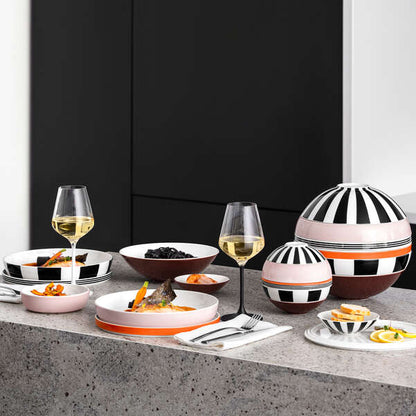 Decorative Sphere Dinnerware Set For 2 – Premium Porcelain Tableware
