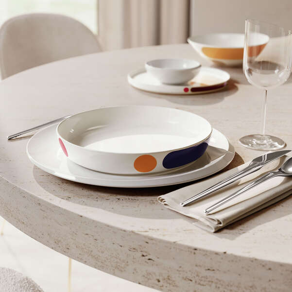 Decorative Sphere Dinnerware Set For 2 – Premium Porcelain Tableware
